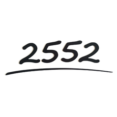 Domovní číslo - psací s podtržítkem - 4 číslice