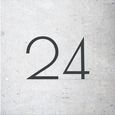 Domovní číslo - samostatné číslice - ART - 2 číslice
