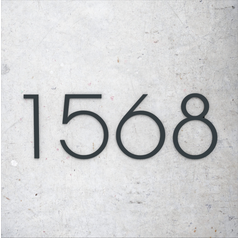 Domovní číslo - samostatné číslice - ART - 4 číslice